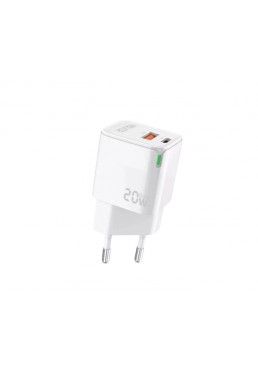 Мережевий зарядний пристрій (адаптер) WALKER WH-42 18W (white)