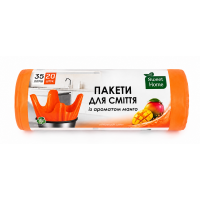 Мешки для мусора с ушками Sweet Home аромат манго, 35 л (20 шт)