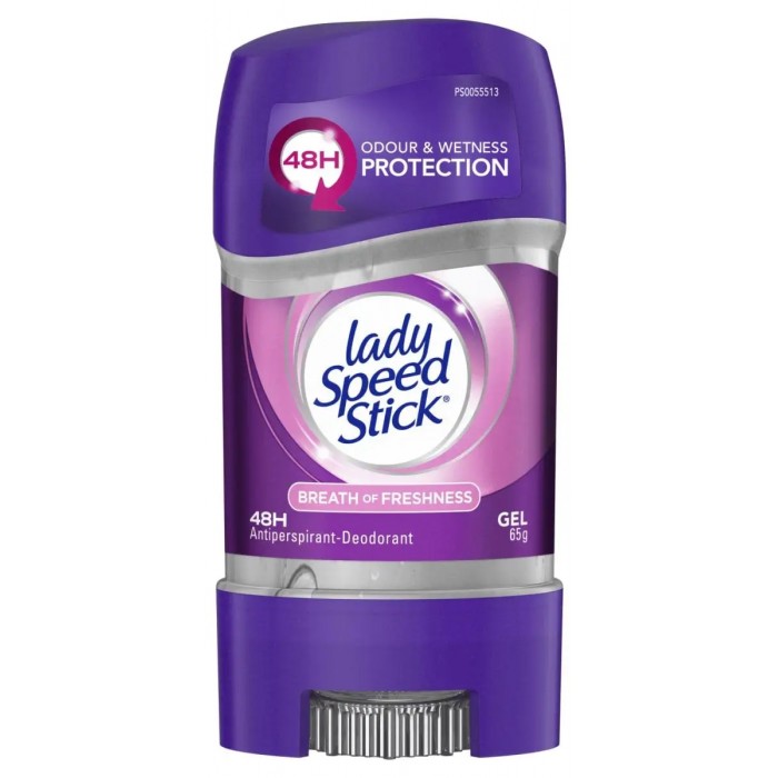 Гелевий дезодорант-антиперспірант Lady Speed Stick Breath of Freshness, 65 г - 