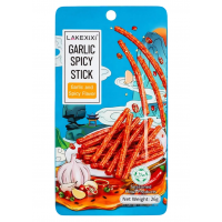 Снек латяо Lakexixi Spicy Stick із часником та гострим смаком, 26 г
