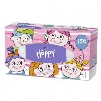 Платочки универсальные двухслойные BELLA Happy, 150 шт