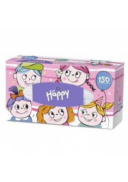 Платочки универсальные двухслойные BELLA Happy, 150 шт