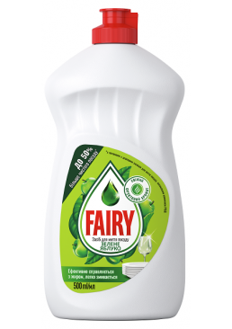 Гель для миття посуду Fairy з зеленим яблуком, 0.5л