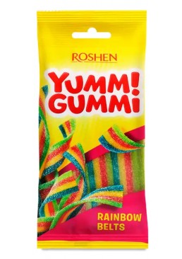 Конфеты желейные Roshen Yummi Gummi Rainbow Belts, 70 г