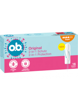 Тампони o.b. Original Super, 16 шт (4 краплі)