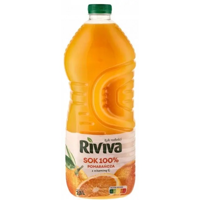 Сок апельсиновый натуральный Riviva, 2.8 л - 