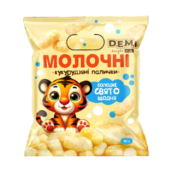 Палички кукурудзяні D.E.M.I. молочні, 60 г - 