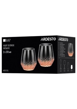 Набор стаканов низких Ardesto Black Mars Favola, 370 мл х 2 шт
