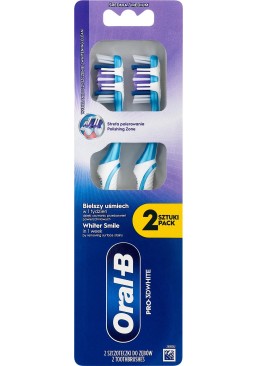 Зубная щетка Oral-B Pro 3D White «Отбеливание» (средняя жесткость), 2 шт