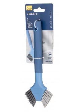 Щетка для мытья 2в1 Ardesto ARHE1304B, 21х8.5х2.2 см