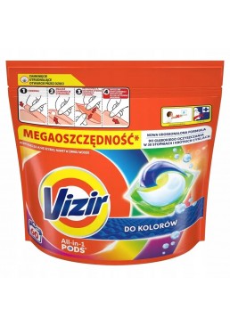 Капсули для прання Vizir Color All in 1 PODS, 60 шт