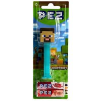 Диспенсер з цукерками Pez Minecraft Steve, 17 г (в асортименті)