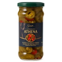 Перец халапеньо микс резаный Athena, 370 г