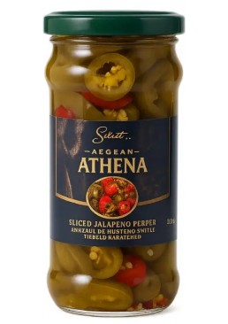 Перец халапеньо микс резаный Athena, 370 г