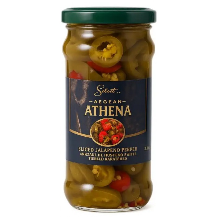 Перец халапеньо микс резаный Athena, 370 г - 