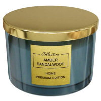Свеча ароматизированная Pepco Home Amber Sandalwood (янтарь и сандаловое дерево), 1 кг