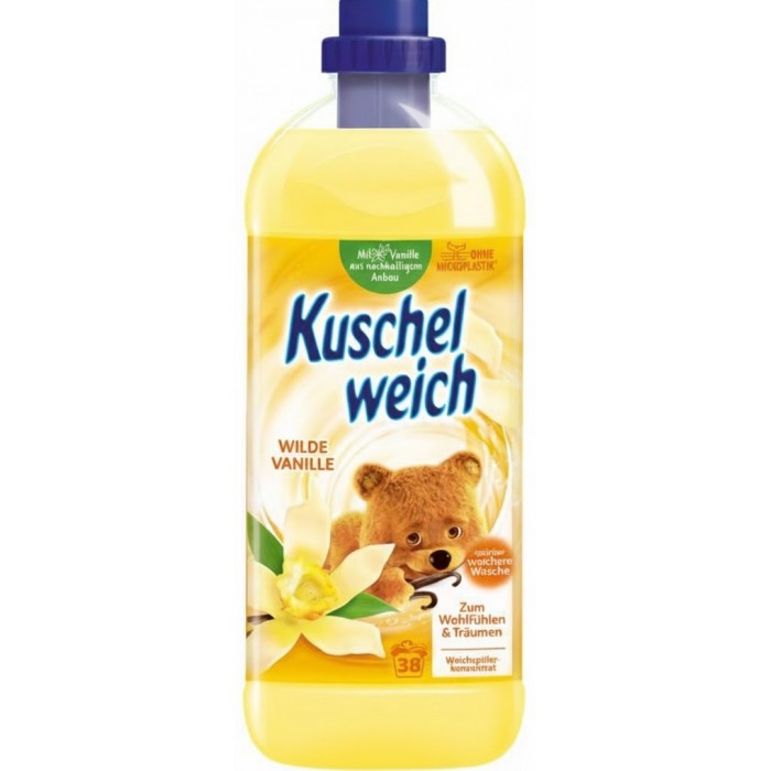 Кондиціонер для білизни Kuschel weich Дика ваніль, 1 л (38 прань) - 