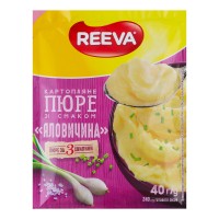 Картофельное пюре быстрого приготовления Reeva со вкусом говядины, 40 г
