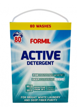 Стиральный порошок Formil Active Detergent для белого белья, 5,2 кг (80 стирок)