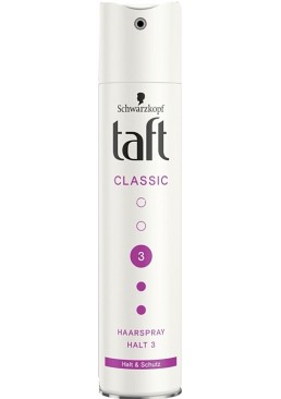 Лак для волос Taft Classic Haarspray Halt 3, 250 мл