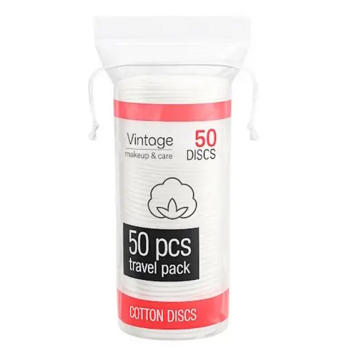 Ватні диски Vintage Travel Pack, 50 шт - 