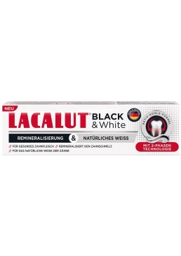 Зубна паста Lacalut Black&White, 75 мл