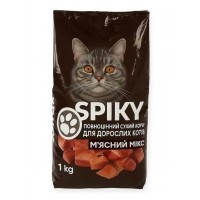 Сухий корм для котів SPIKY М’ясний мікс, 1 кг