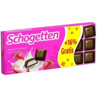 Шоколад молочний Schogetten Yoghurt-Strawberry, 116.6 г