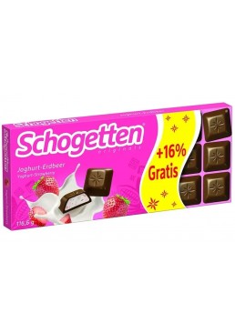 Шоколад молочний Schogetten Yoghurt-Strawberry, 116.6 г