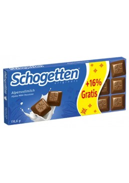 Шоколад молочний альпійський Schogetten Alpenvollmilch, 116.6 г 