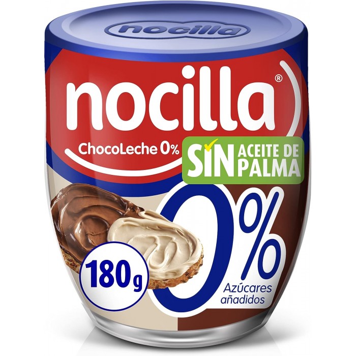 Паста Nocilla з молочного шоколаду з лісовими горіхами без цукру Дуо, 190 г - 