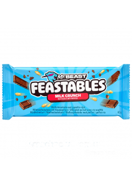 Шоколад молочний MrBeast Feastables з повітряним рисом, 60 г