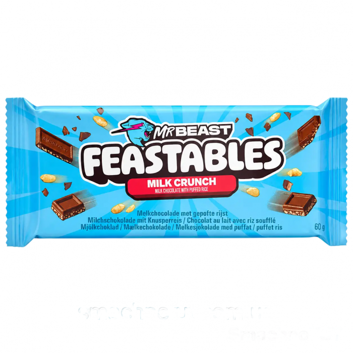 Молочный шоколад MrBeast Feastables с воздушным рисом, 60 г - 