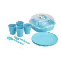 Набір для пікніка на 4 персони UCSAN plastik M-3975 (блакитний)