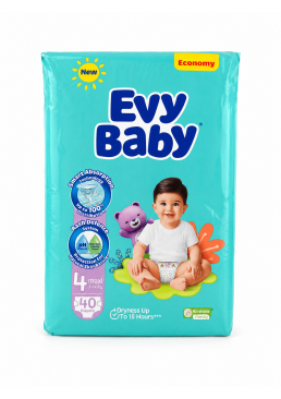 Підгузки Evy Baby Maxi 4 (7-14 кг), 40 шт