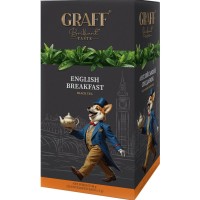 Чай чорний Graff English Breakfast "Англійський Сніданок, 20 шт х 2 г