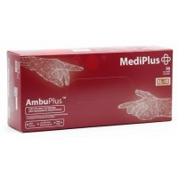 Медицинские перчатки MediPlus AmbuPlus латексные неопудренные XL, 25 пар