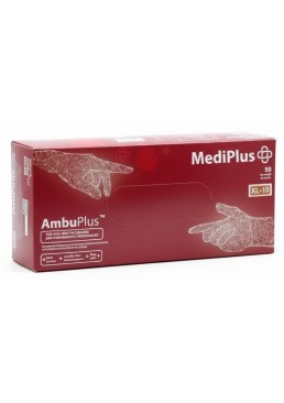 Медицинские перчатки MediPlus AmbuPlus латексные неопудренные XL, 25 пар