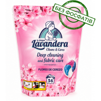 Капсули для прання Lavandera Flores de Cerezo 4в 1 універсальні, 36 шт
