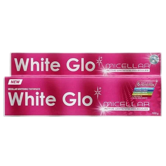 Отбеливающая зубная паста White Glo Micellar, 100 г - 