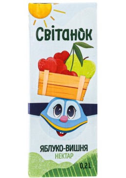 Нектар Рассвет Яблоко-Вишня пастеризованный, 200 мл