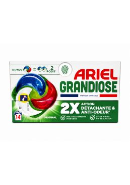 Капсули для прання Ariel Original GRANDIOSE для білих і кольорових тканин, 14 шт