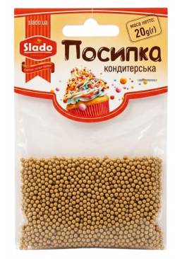 Посыпка кондитерская золото №160, 20 г 