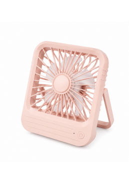 Настольный вентилятор Table Fan JY966, 16.5х13.5 см (розовый)