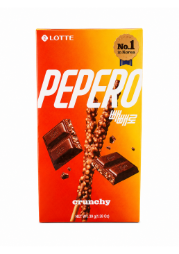 Соломка Lotte Crunchy Pepero з хрустким шоколадом, 39 г