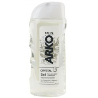 Гель для душу та шампунь Arko Men 2 in 1 Crystal, 260 мл