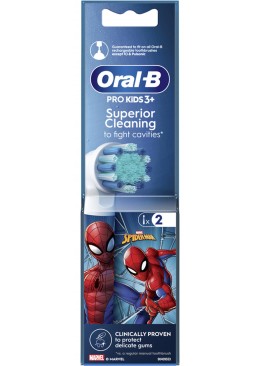 Змінні насадки для електричної зубної щітки Oral-B Pro Kids Spider-Man, 2 шт