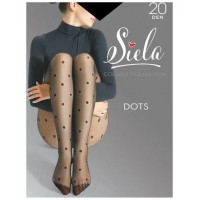 Колготки жіночі Siela Dots, 20 DEN, Nero, розмір 2