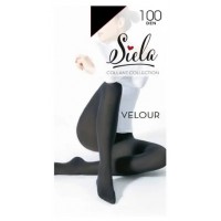 Колготки женские Siela Velour, 100 DEN, Nero, размер 3