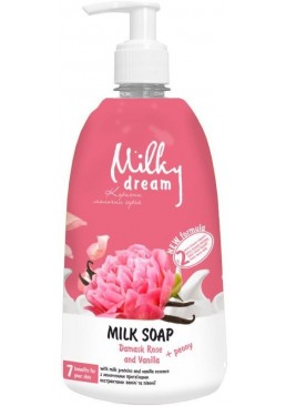 Рідке крем-мило Milky Dream Дамаська троянда і ваніль, 1 л